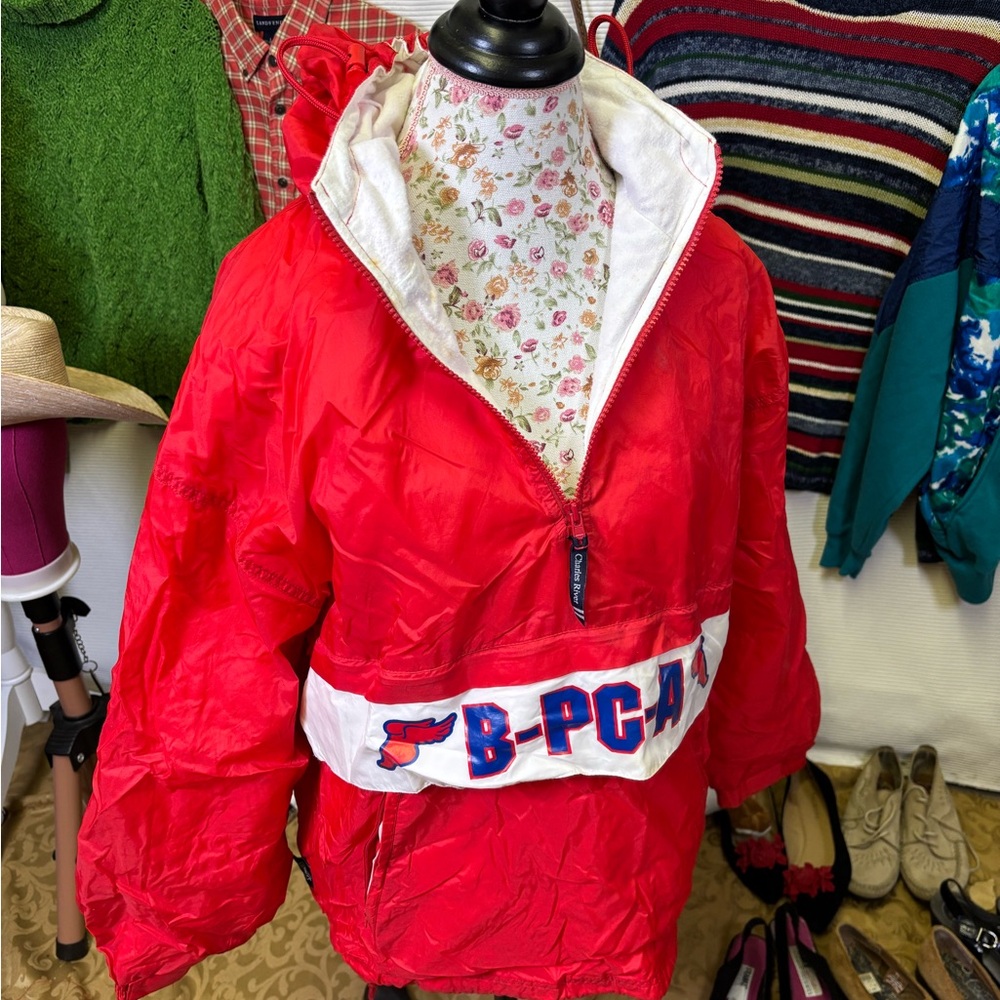 Charles River Apparel Red Kids Puffer Jacket